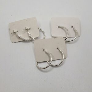 Small Silver hoop Earrings minimalist jewelry